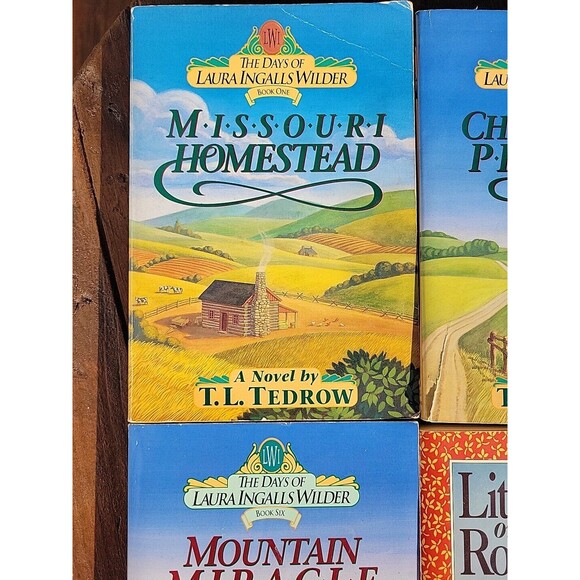 Lot The Days of Laura Ingalls Wilder 1-3 & 6 TL Tedrow Missouri Homestead & more - Picture 3 of 14